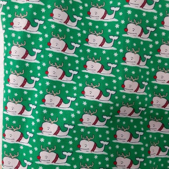 Vineyard Vines Flannel Pajama Pants Christmas Whales Rudolph Mens M Flannel - Picture 3 of 10